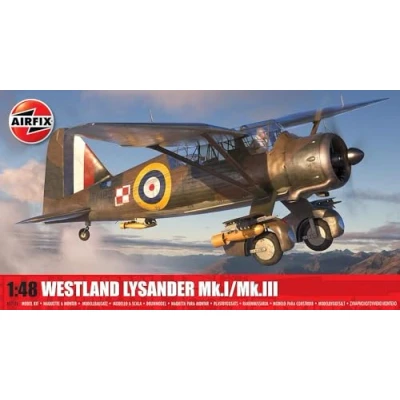 Afbeelding van 1:48 Airfix 07716 Westland Lysander Mk.I/Mk.III Propeller Vliegtuig Plastic Modelbouwpakket