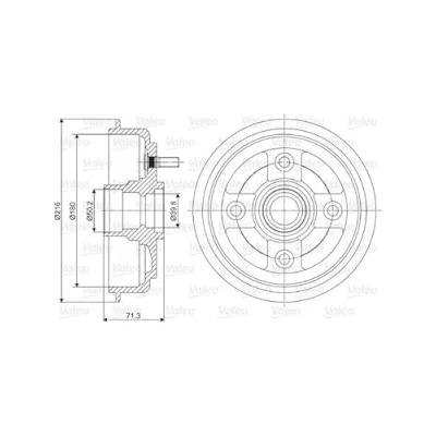 Afbeelding van Valeo Remtrommel 237052