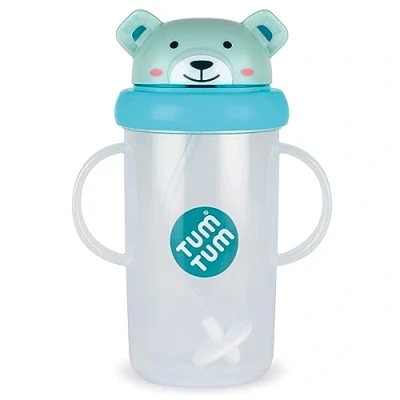 Afbeelding van TUM Tippy Up Drinkbeker met vrije doorstroming (zonder ventiel) voor peuters, BPA vrij (Boris beer, 300 ml)