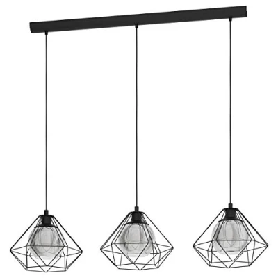 Afbeelding van EGLO Vernham Hanglamp E27 114,5 cm Zwart