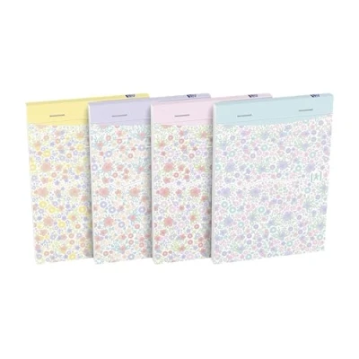 Afbeelding van Oxford Floral softcover notitieblok, ft A6, 80 vel, gelijnd, 4 geassorteerde designs 10 stuks