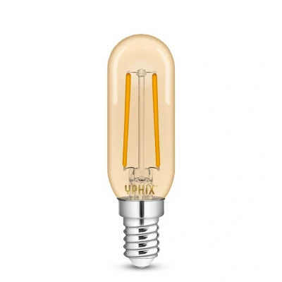 Afbeelding van Yphix E14 Led Filament Buislamp Atlas T25 Gold 2,5w 1800k Dimbaar LEDdirect.nl