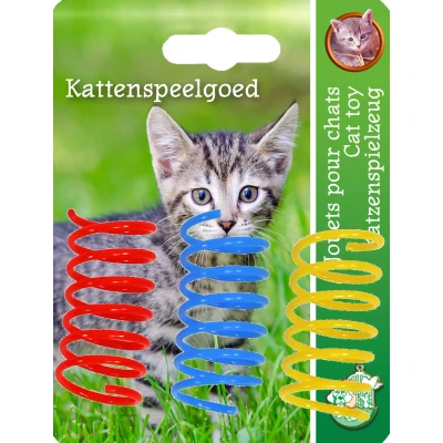 Afbeelding van Katten speelgoed springveer d2cmx5cm a 3st Gebr de boon