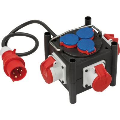 Afbeelding van Brennenstuhl Stroom verdeler IP44 3x 16A5P + 230V
