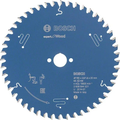 Afbeelding van Bosch Accessories Expert for Wood 2608644031 Cirkelzaagblad 180 x 20 1.6 mm Aantal tanden: 48 1 stuk(s)