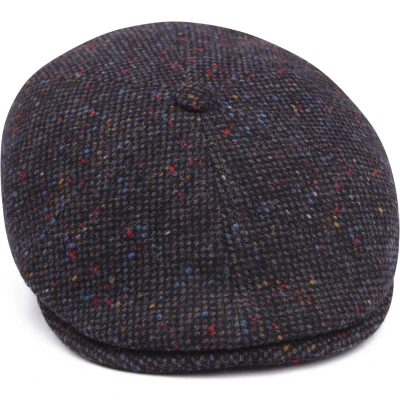 Afbeelding van Suitable Flat Cap Wow Navy maat M Heren Platte petten Wol Herenkleding