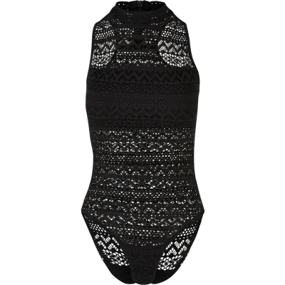 Afbeelding van Urban Classics Turtleneck Top, Dames, Maat: 5XL, Black