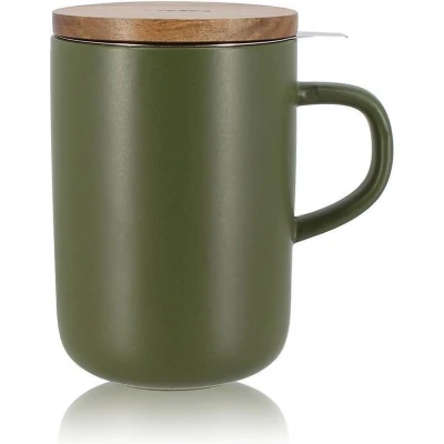 Afbeelding van Ogo Theetas Met Inzet+acacia 0,5l Kaki
