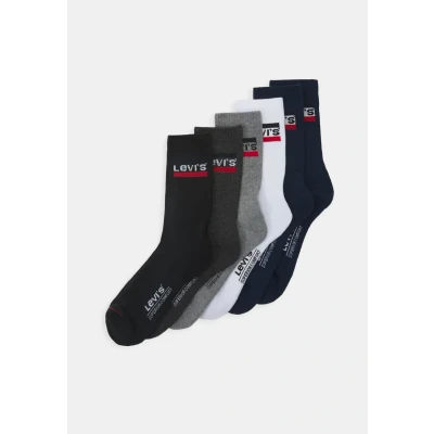 Afbeelding van Levi&#039;s Levis Regular CUT LOGO ECOM Sokken, Heren, Maat: 39 42, Blue/white/grey/black