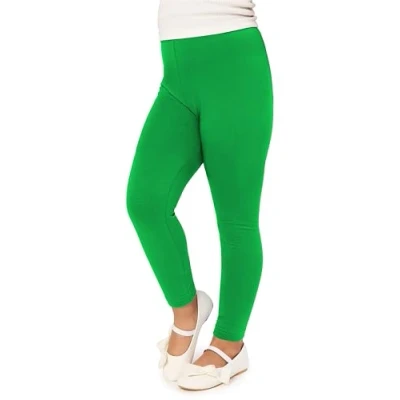 Afbeelding van Merry Style MS MS10 130 LE Meisjes Lang Leggings Sport Vrijetijdsbroek Viscose Sporbroek Yogabroek Groen 146