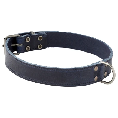 Afbeelding van Adori Halsband Italy Met Print Old Silver Blauw Hondenhalsband 50x2.0 cm