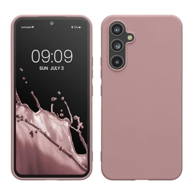 Afbeelding van kwmobile telefoonhoesje geschikt voor Samsung Galaxy A54 5G Hoesje smartphone Back cover in licht oudroze