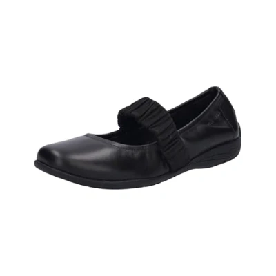 Afbeelding van Josef Seibel Fenja Ballerina&#039;s met enkelbandjes, Dames, Maat: 44, black Leer