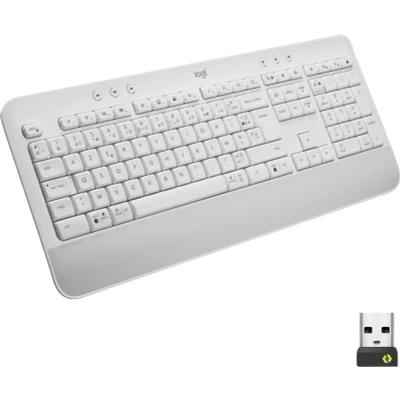 Image de Logitech Signature K650 Comfort Clavier Sans Fil Blanc NLB AZERTY