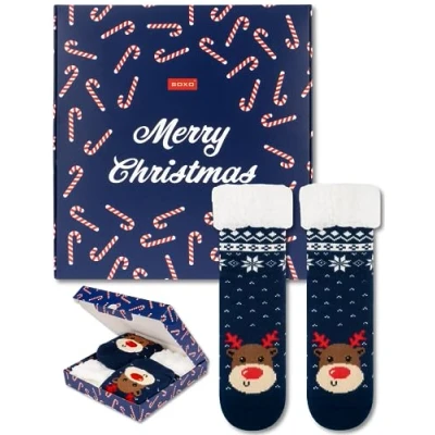 Afbeelding van soxo Kerstsokken voor dames, cadeau, fantasie, grappig, sok, humor, sokken 35 40, Kerstman