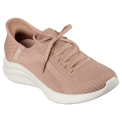 Image de Skechers Hands Free Slip ins Ultra Flex 3.0 brilliant Path Baskets pour femmes à enfiler, marron clair, 38.5 EU