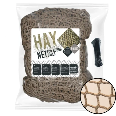 Afbeelding van Hay Slowfeeder Net Ronde Baal 160x155cm