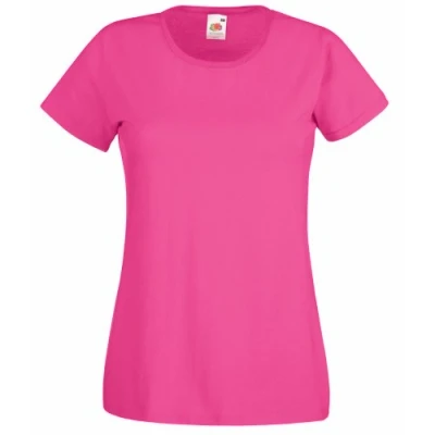Afbeelding van Fruit of The Loom Valueweight T shirt voor dames, Fuchsia