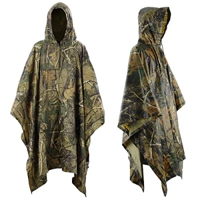 Afbeelding van Regen Poncho, Infreecs Wasserdichter Regenponcho Jagd Camping, Rad One size,, Groen, Size