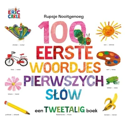 Afbeelding van Rupsje Nooitgenoeg 100 eerste woordjes / Pierwszych słów