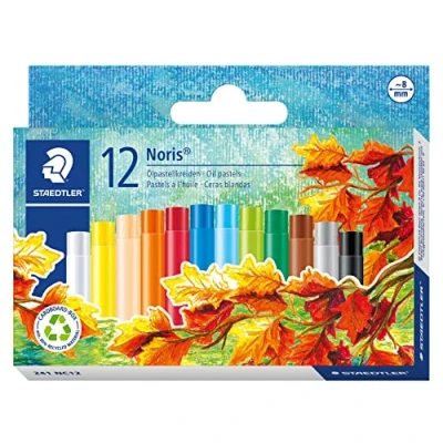 Image de Staedtler noris club pack de 12 craies pastels à lhuile assortis 241 nc12