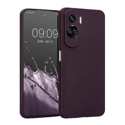 Afbeelding van kwmobile telefoonhoesje geschikt voor Honor 90 Lite 5G Hoesje smartphone Back cover in metallic braam