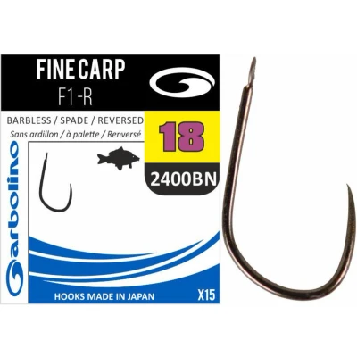 Afbeelding van Garbolino Fine Carp F1 R Spade Barbless (10 pcs) Maat : 14