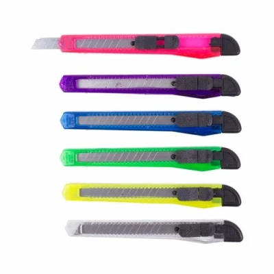 Afbeelding van Benson Stanleymes Afbreekmes Snijmes 9 mm Kleur 6 stuks