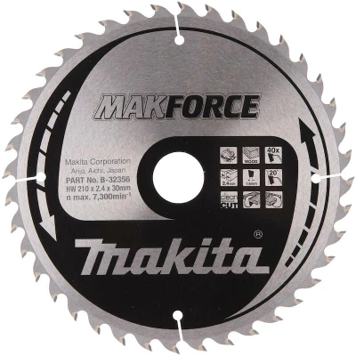 Image de MAKITA B 32356 lame de scie MAKFORCE 210x30x40T