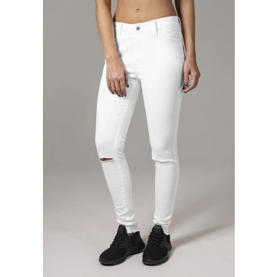 Afbeelding van Urban Classics Jeans Skinny Fit, Dames, Maat: Large, White