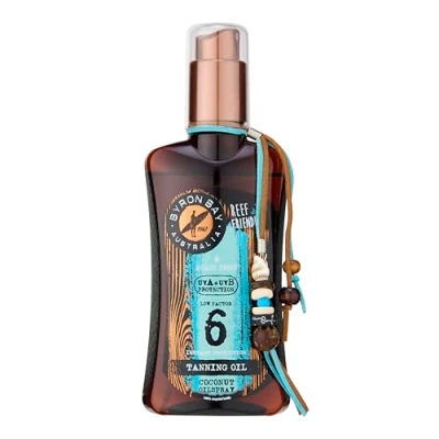 Afbeelding van Byron Bay Coconut Oilspray SPF 6 bruiningsolie met kokosnoot 200 ml