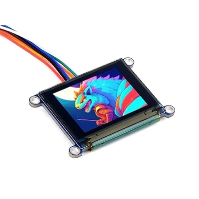 Afbeelding van Waveshare 3,2 cm RGB OLED module voor Raspberry Pi, Arduino, STM32, 128 x 96 resolutie, 262K kleuren displaymodule, geïntegreerde SSD1351 driverchip, 3/4 draads SPI communicatie