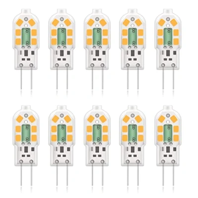 Afbeelding van Phoenix LED G4 lampen, 2W Vervang 10W 25W halogeenlampen, flikkervrij, warm wit 3000K, AC / DC 12V, niet dimbaar, spaarlampen 10 Pack