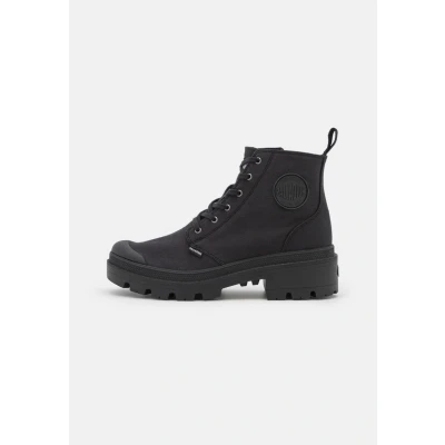 Afbeelding van Palladium Vegan Pallabase Korte laarzen, Dames, Maat: 39, Black Katoen
