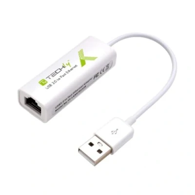 Afbeelding van Techly USB2.0 to fast Ethernet adapter USB Netwerk ADAP USB2TY