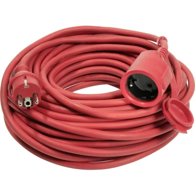 Afbeelding van AS Schwabe 60264 Stroom Verlengkabel Rood 25.00 m H05RR F 3G 1,5 mm²