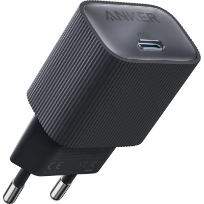 Afbeelding van Anker Nano USB C stekker 30 W snelle oplader, zwart PIQ 3.0 en PPS snelladen voor iPhone 13 /14 /15 series Pixel, Galaxy, iPad meer (kabel niet inbegrepen)