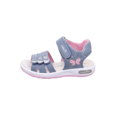 Afbeelding van Superfit Emily WMS Weite M4 Outdoorsandalen voor kinderen, Maat: 28, Blau Leer