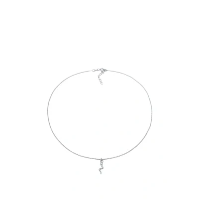 Afbeelding van Elli Choker Snake Ketting, Dames, Maat: 36, Silber