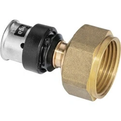 Afbeelding van Viega Smartpress bronzen perskoppeling recht 32 x 5/4 pers