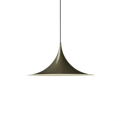 Afbeelding van Gubi Semi hanglamp, Ø 47 cm, cacaobruin glanzend