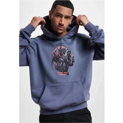 Afbeelding van Upscale by Mister Tee Flying HIGH Heavy Hoodie, Heren, Maat: Medium, Vintageblue