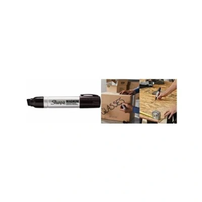 Image de sharpie marqueur permanent metal magnum, pointe biseautée, noir