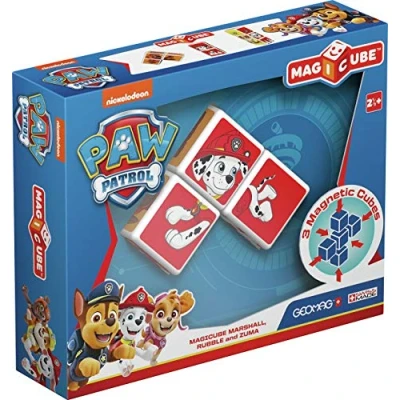 Afbeelding van Geomag MagiCube Paw Patrol Marshall Rubble and Zuma 3 delig