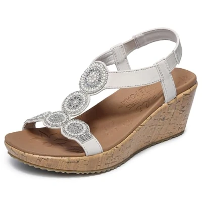 Afbeelding van Skechers Beverlee Date Glam Damessandalen met sleehak, Ofwt
