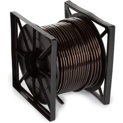 Afbeelding van HQ Power Voedingskabel, transparant zwart, 100 m, PVC isolatie, hoge spanningsweerstand