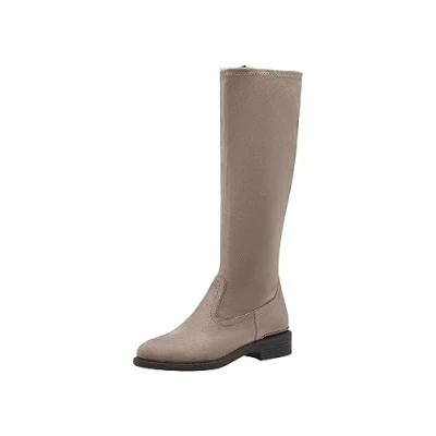 Afbeelding van Tamaris Laarzen, Dames, Maat: 41, Taupe Textiel