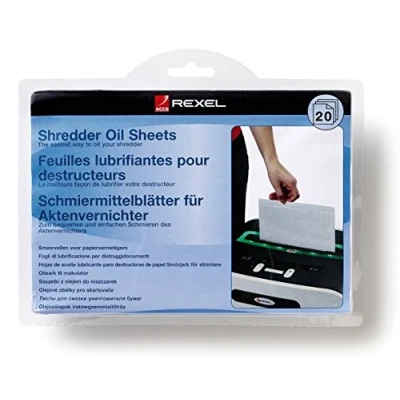 Afbeelding van Rexel Voorgesmolten bladeren voor verstuiver, 20 stuks, A5, verzorging van de vernietiger, 2101949