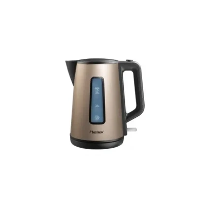 Afbeelding van Bestron Waterkoker, met 360 basis &amp; tot 1.7 Liter capaciteit, automatische kookstop droogkookbeveiliging, 2200W, AWK1000SAT, kleur: Lichtbeige