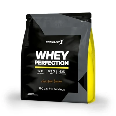 Afbeelding van Body &amp; Fit Whey Perfection Proteine Poeder / Protein Eiwitpoeder 280 gram (10 shakes) Chocolade
